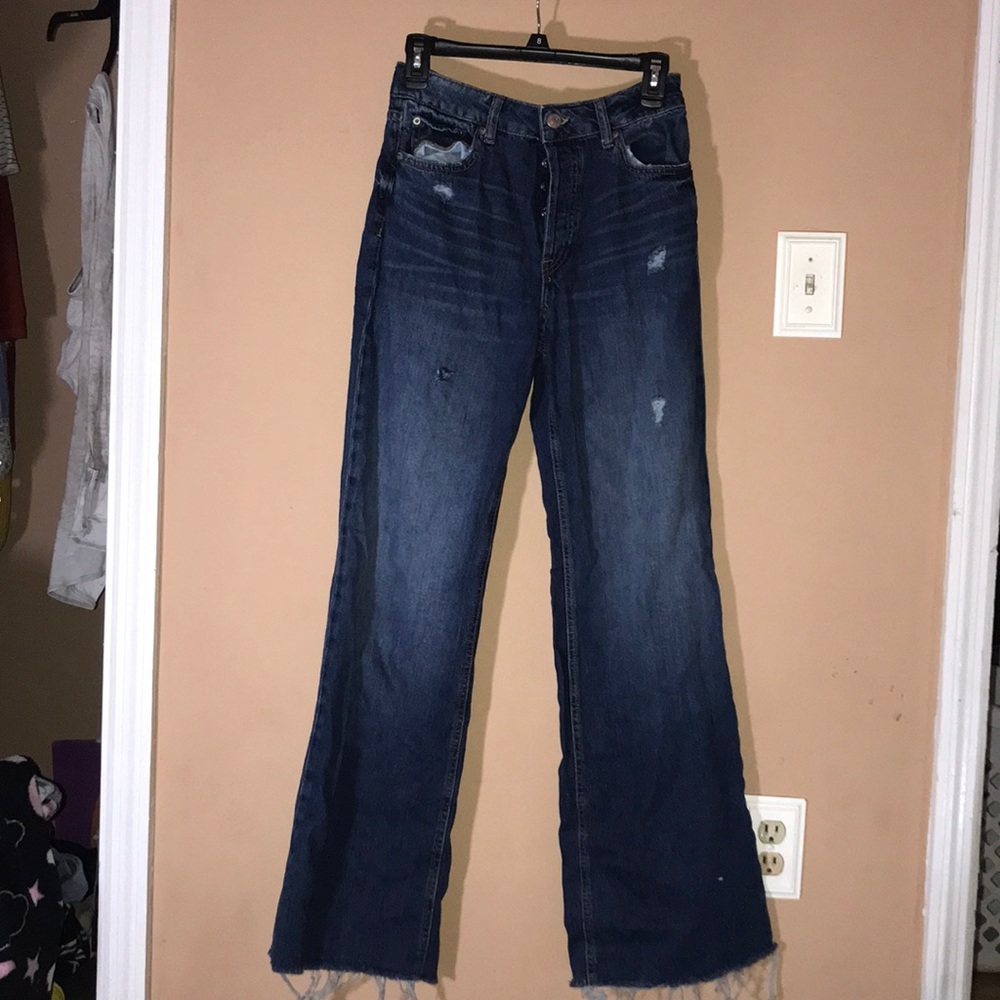 Aeropostale high rise wide leg jeans